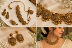 Meher Emerald Bloom Necklace Set