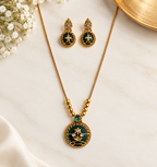 Long Emerald Heritage Necklace