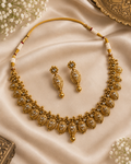 Rajwada Floral Gold Necklace Set