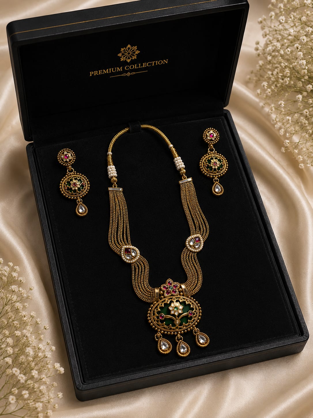 Royal Antique Temple Necklace Set
