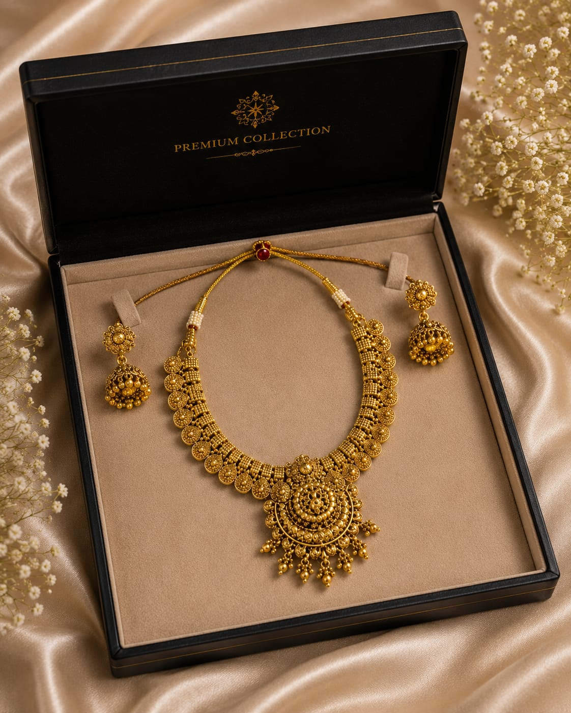 Vaidhehi Temple Heritage Necklace Collection