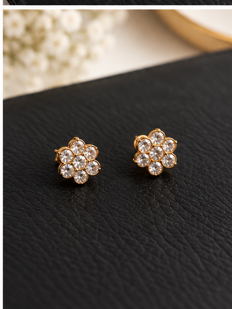 Gulbahar Crystal Bloom Necklace Set